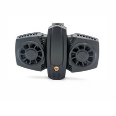 鋼鐵嚴選 ironwire 急凍寬能隙手機冷卻器，風扇版/單渦輪版/雙渦輪版/溫度顯示控制炫光版，手機散熱神器, 1個, 雙渦輪版, 雙渦輪版