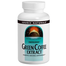 SOURCE NATURALS 活力綠咖啡萃取錠 500mg, 120顆, 1罐