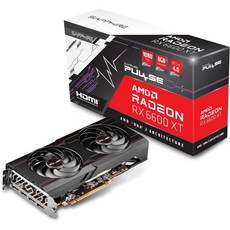 사파이어 테크놀로지 펄스 AMD 라데온 RX 6600 XT 게이밍 그래픽 카드 8GB GDDR6 AMD RDNA 2 11309-03-20G 갱신