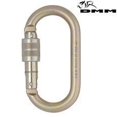DMM 10mm鋼製OVAL鎖定鉤環 淡金色, 1個