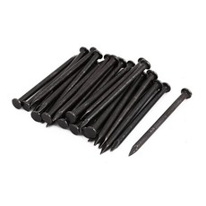 uxcell Hardware Nails 7.6cm(3인치) 길이 탄소강 포인트 시멘트 벽 블랙 팁 30개 네일