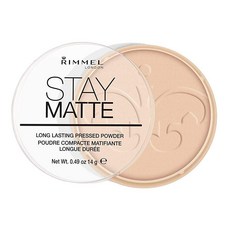 Rimmel Stay Matte 프레스드 파우더 크리미 내추럴 13.9g 1개 팩, 피치 글로우
