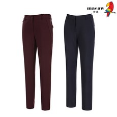 (여성)일자핏 사이드 배색 기모 팬츠_MMW4LP01