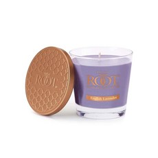 Root Candles 향초 벌집 베리글라스 프리미엄 수제 밀랍 블렌드 캔들 스몰 라벤더 바닐라_183019, 잉글리시 라벤더_183019