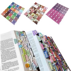 성경 인덱스 스티커 바이블 탭 라벨 스티커, 1세트, 90개입