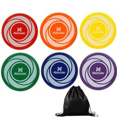 낫소 플라잉디스크 소프트 원반 부메랑 투센 파우치 안전KC인증, 랜덤발송, 1세트