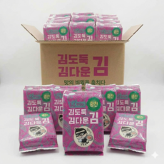 김앤김 김도둑 맛있는 김다운 광천김 도시락김, 64개, 4g