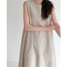 임산부 여름 원피스 린넨 소재 루즈핏 캐주얼 롱 드레스 플러스 사이즈 여성 데일리룩