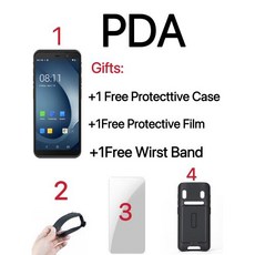 스캔전용 PDA 휴대용 ​​터미널 Google NFC 8 코어 6.0 인치 Android14 WIFI 4G TC60이 장착 된 1D2D 바코드 스캐너 데이터 수집기, AU, TC60 Add 3Gifts
