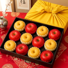 [고급선물전용] 프리미엄 과일 제수용 사과 배 혼합세트 대과 6kg 보자기포장, 1세트