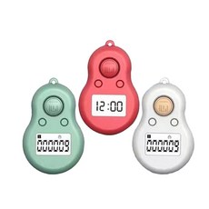 UP101 小葫蘆智能計數器2入(Y006)，運動計數器，智能計數，方便攜帶, 白色, 1個