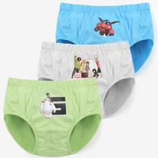 빅히어로 베이맥 남아 삼각팬티3매