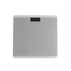 LED 大螢幕 鋼化玻璃 電子體重計 液晶顯示 附溫度計, 1個, 銀灰色 MA-601