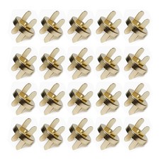 핀 자석단추 14mm 메탈자석단추 가방부자재 금속 똑딱이, 골드, 20개