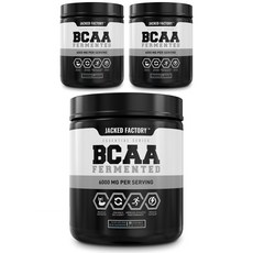 잭팩토리 BCAA 퍼먼티드 6000mg 블루 라즈베리 맛, 264g, 3개