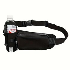 방수 다기능 조절식 허리가방 대용량 아웃도어 스포츠 아침운동, 블랙, 4개