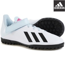 阿迪達斯 Junior 綁帶足球鞋，適用於沙地人造草坪