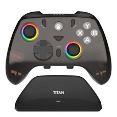 제닉스크리에이티브 타이탄 GP5 게임패드 PC닌텐도 컨트롤러 조이스틱, 1개, 블랙