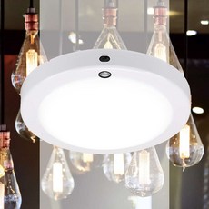 고천장 센서등 원형 4.5M 15W 신발장 아파트 복도 베란다 카페 공장, 1개