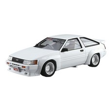 칭다오 문화교재사 AOSHIMA 더 튠드카 TRD AE86 카로라 레빈 N2 사양 '83 도요타 1/24 스케일 플라스틱 모델, 1개