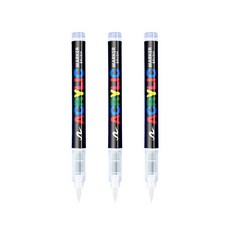 아크릴 붓펜 캘리그라피 마카펜 24색 소프트팁 컬러붓펜, 1개, 화이트 3 개