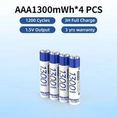 노혼 AA 1.5V 리튬이온 충전지 3600mWh 장난감 게임 콘솔 리모컨용, 06 AAA Battery, 01 1.5V용, 01 CHINA