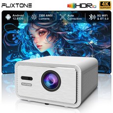 Flixtone 미니빔프로젝터 홈시네마 4K 풀HD 1080p 3D 안드로이드 스마트빔한글지원, D9W mini