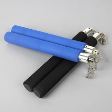 태권도 쌍절곤 스펀지 연습용 무술 수련 격투기 호신술 안전 훈련, 1개, 1-쌍절곤-블루