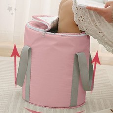 풋워시 접이식 족욕기 플립형 휴대용 발관리 각탕기 족탕 피로회복 생활용품, 상세페이지 참조, 블루