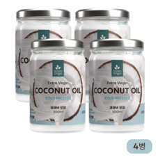파머스오리진 엑스트라 버진 코코넛 오일, 500ml, 4개