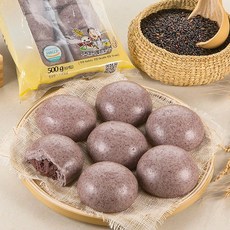 [안흥찐빵] 옛날 전통 그대로 흑미찐빵, 500g, 1박스