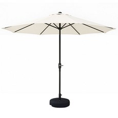 캠인노크 프리미엄 심플 파라솔 2.7M 반자동 각도조절 야외 그늘막, 파라솔 아이보리