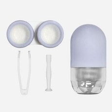 렌즈통 렌즈 케이스 휴대용 컨택트렌즈보관함, 1개