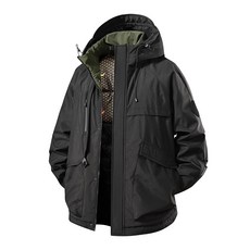 戶外情侶款沖鋒衣外套 防水防風登山夾克 男女款雙層棉衣外套