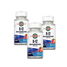 칼 비타민 B12 아데노실코발라민 빠른용해 1000mcg KAL B-12 Adenosylcobalamin, 3개, 90정