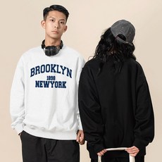 FONOW TST 1898뉴욕 특양면 스탠다드핏 맨투맨 남녀공용