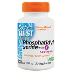 Doctor's BEST 磷脂絲胺酸素食膠囊 100mg, 120顆, 1罐