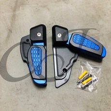 Vespa 偉士牌 春天 衝刺 150 飛旋踏板 腳踏板，加寬舒適，個性飛旋造型，耐磨防刮, 1個, 藍 Blue