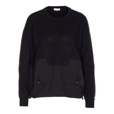 리우조 크루 넥 패널 스웨트셔츠