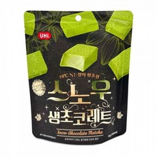 스노우 생 초코레드 말차맛 32g 쌉싸름하고 달콤한 말차 초콜릿 어른 아이들 간식, 1개, 1g