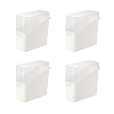 끌레르비 치즈 소스 수납 케이스, 화이트, 4개