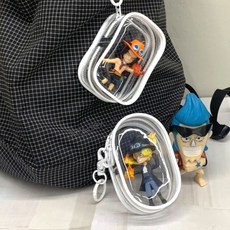 사각 물놀이 파우치 솜인형 투명 가챠 목욕 인형 휴대용, 본상품