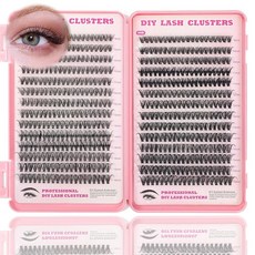 속눈썹 클러스터 키트 560개 키트 9 16mm 개별 연장 D 컬 플러피 위스피 인조 속눈썹(50D 60D 키트), 3 30D 40D Lash 9 16mm, Lash Clusters, 1
