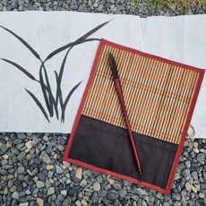 대나무 서예용품 붓 케이스 36cm, 상세페이지 참조