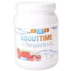 ABOUT TIME 水分補給沖泡粉 草莓西瓜口味 無麩質, 561g, 1罐