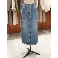 [백화점 홈쇼핑 정품] 지컷 H라인 카고 데님 스커트 (7214355203)