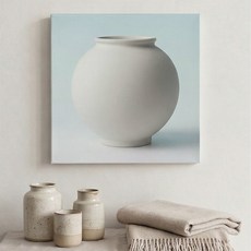 달항아리캔버스액자 블루 달항아리액자 달항아리캔버스그림 달항아리 집들이선물 개업선물 복들어오는그림 돈들어오는그림 다복 달항아리거실액자 풍수인테리어액자, 1개, 블루 20cm