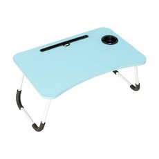 dayneeds 多功能折疊電腦桌, 藍色, 1人