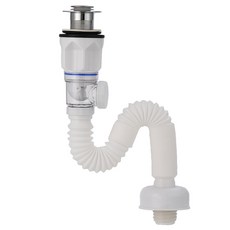 하이라인 다이브 세면대 냄새차단 자동팝업 배수트랩, 화이트