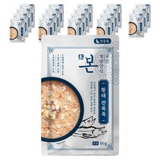 인터펫코리아 강아지 본 영양간식 전복죽, 황태맛, 80g, 20개